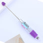 Beadable Pen Four-Color Transparent Barrel Bullet Tip 0.7 15