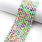 Flat Disc Clay Beads 6mm Colorful Matte Polymer 10strands 9