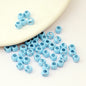Cube Metal Beads 5mm Baking Painted Zinc Alloy 50pcs 6