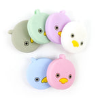 Silicone Focal Beads Duck Smiling Face Pastel Colors 20pcs 4