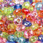 Acrylic Spacer Beads 14mm Candy Solid Color Large Hole 100pcs 7
