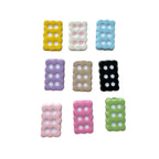 Baking Painted Cookies and Twisted Bow Metal Beads 15mm 21mm 20pcs 5