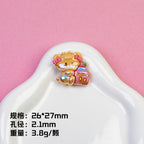 Dessert Cat Series Resin Beads Whimsical Mixed Shapes 20pcs 6