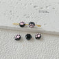 Cat Paw Metal Beads 11mm Glossy Enamel Painted Alloy 10pcs 10