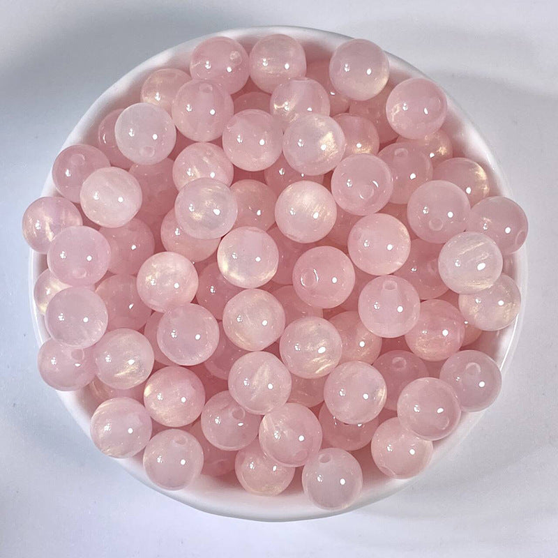 Gilding Gradient Resin Beads 8mm Round Shimmer 100pcs 7