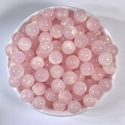 Gilding Gradient Resin Beads 8mm Round Shimmer 100pcs 7
