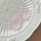 Matte Heart Acrylic Beads 24mm Pastel Colors 20pcs 7