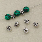 Alloy Skull Spacer Beads 8mm Tibetan Silver Tone 100pcs