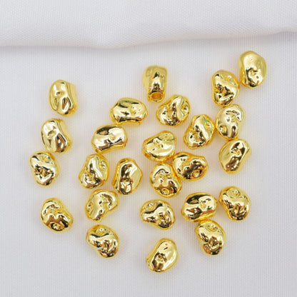 Alloy Irregular Spacer Beads 8mm Tibetan Style 50pcs 8