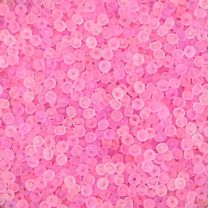Transparent Frosted Seed Glass Beads 2mm with 1mm Hole 660pcs 10