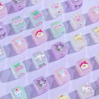 Jelly Color Sanrio Printed Acrylic Square Beads 14mm 10pcs 4