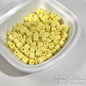 Painted Square Acrylic Beads 6mm 5mm Macaron Color Baking 30pcs 24