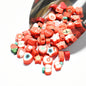Slice Clay Beads 10mm Multicolor Hearts Flowers Stars Fruit 100pcs 12