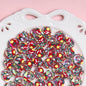 Hand Painted Christmas Tree Snowflake Acrylic Beads 18mm Festive 10pcs 2