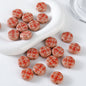 Flat Acrylic Beads 7x18mm Plaid Pattern Button Mixed Colors 10pcs 4