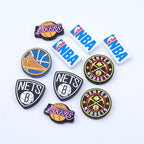 Silicone Focal Beads NBA Team Featuring Logos and Bold Colors 20pcs 3