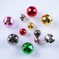 Plating Metal Faceted Acrylic Beads 10-16mm Earth Colors 100pcs 12