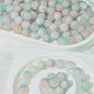 Frosted Round Glass Beads 10mm Matte Mixed Colors 50pcs 22