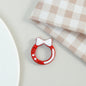 Zinc Alloy Bow Trigger Keyrings 27mm Baking Painted 6pcs 6