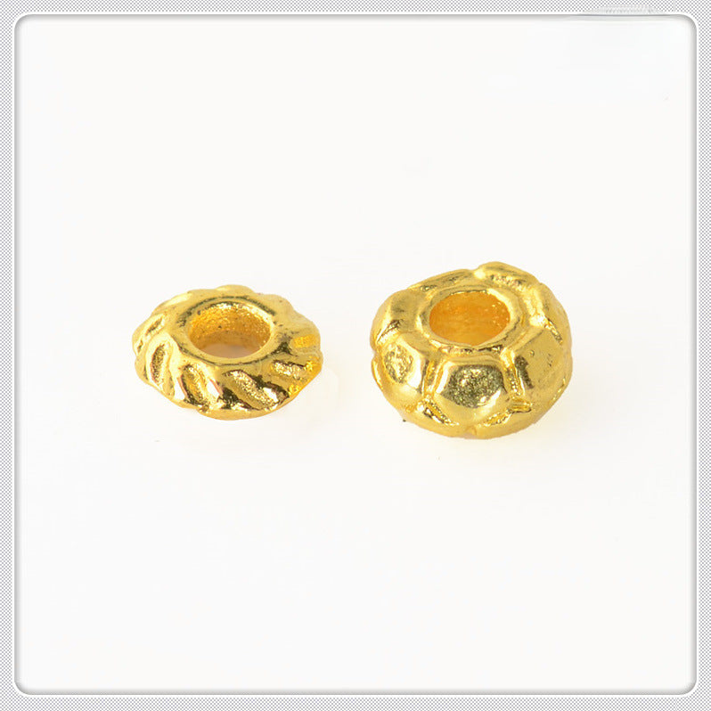 Alloy Spiral Patterned Tibetan Spacer Beads 4mm 100pcs 2