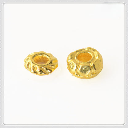 Alloy Spiral Patterned Tibetan Spacer Beads 4mm 100pcs 2