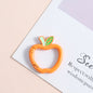 Zinc Alloy Apple Shape Trigger Spring Key Rings 3cm 6pcs 10