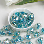 Floral Faceted Heart Acrylic Beads 20mm Resin 5pcs 4