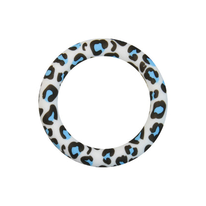 65mm Printed Silicone Rings Floral and Geometric Designs