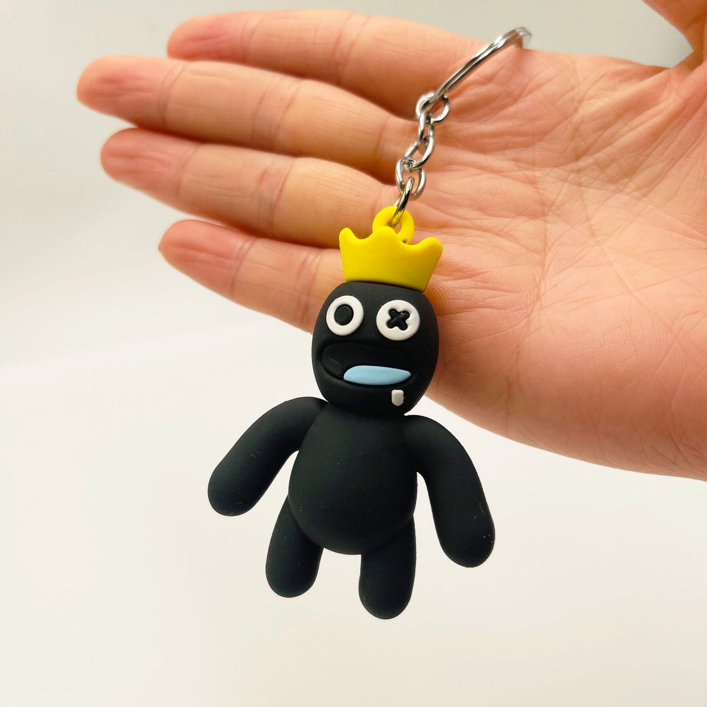 PVC Rainbow Friend Keychain Soft Rubber Cartoon Character Charm 7