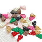 Round Metal Beads Baking Painted Smiling Chocolate Series 20pcs 5