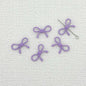 Hollow Bow Metal Beads 13x12mm Glossy Baking Painted Alloy 20pcs 13
