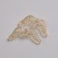 UV Plating Heart-Shaped Wings Acrylic Beads 34x15mm Transparent Mixed 50pcs 6