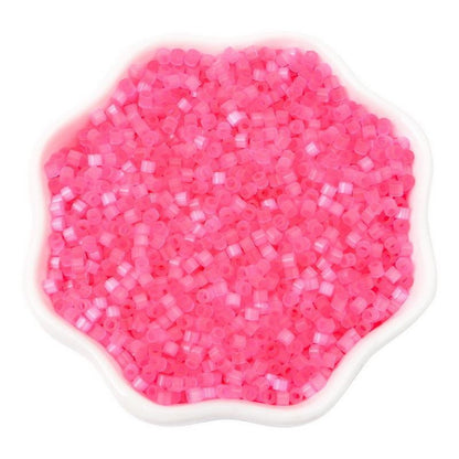 Antique Cat Eye Rice Seed Glass Beads 2.5mm Translucent Glow 740pcs 15