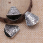 Shell Cone Metal Beads 18x19x10mm Vintage Totem Pattern 30pcs 2