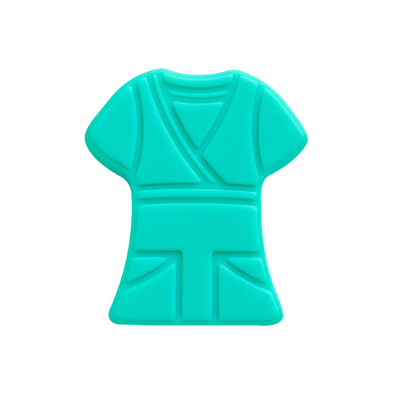 Silicone Focal Beads Kimono Design With Detailed Belt 10pcs 16