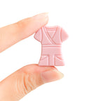 Silicone Focal Beads Kimono Design With Detailed Belt 10pcs 5
