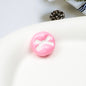 Baking Painted Acrylic Beads 18mm Enamel Candy Letter 50pcs 24
