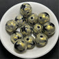 Gilded Silk Texture Star Pattern Acrylic Beads 16mm Mixed Colors 100pcs 7