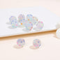 Rhinestone Bubblegum Beads 16-20mm Colorful Resin Sparkle 10pcs 7