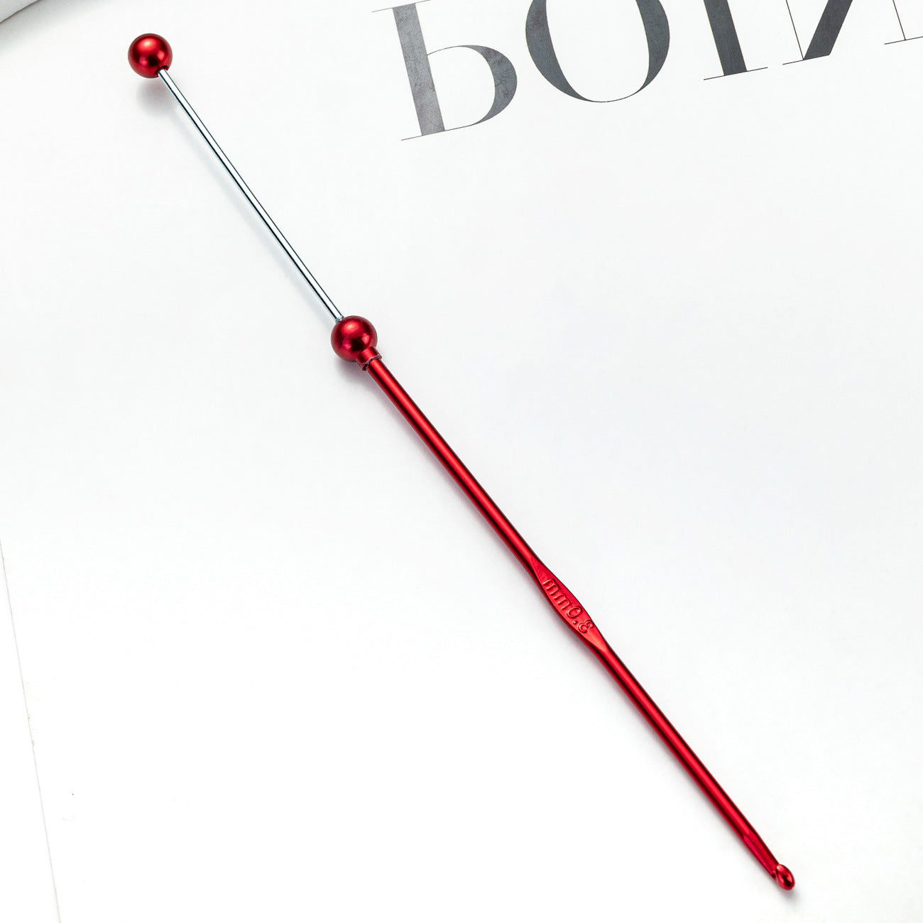 Beadable Crochet Hooks Metallic Slim Polished 3.0mm to 6.0mm 7