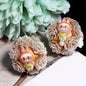 Embellished Bubblegum Beads 20mm Labub Rose Cluster Polymer Clay 5pcs 8