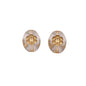 Transparent Vintage Gilded Engraved Oval Acrylic Beads 11x14mm 20pcs 5