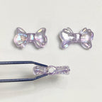 Clear Plating Butterfly Acrylic Beads 15mm Pastel Iridescent 20pcs 4