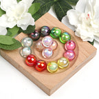Transparent Round Acrylic Beads 16mm UV Plating Colored 100pcs 4