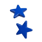 Painted Star Acrylic Beads 21mm Bright Colored Baking Finish 100pcs 3