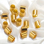 Stainless Steel Tube Metal Beads 1.5/2/2.5mm Crimp Style 200pcs 2