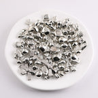 Silver Tone Irregular Shape CCB Plastic Beads 200pcs 4
