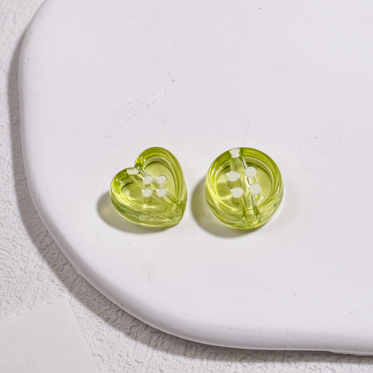 Clear Round and Heart Acrylic Beads 12mm Translucent Pastel Mixed Colors 50pcs 12