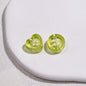 Clear Round and Heart Acrylic Beads 12mm Translucent Pastel Mixed Colors 50pcs 12