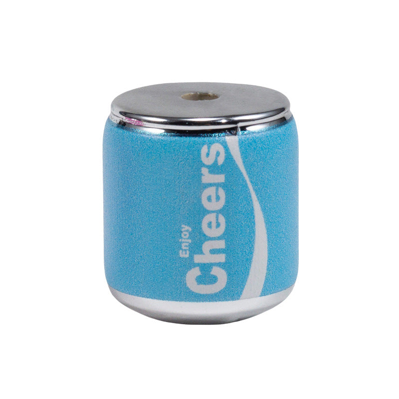 Plating Acrylic Beads 17-20mm Cola Can Design Colorful 10pcs 12